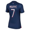 Virallinen Fanipaita Paris Saint-Germain 2023-24 Mbappé 7 Kotipelipaita - Naisten